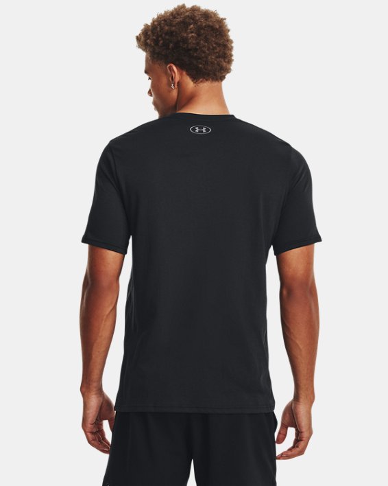 T-shirt voor heren UA Boxed Sportstyle met korte mouwen, Black, pdpMainDesktop image number 1